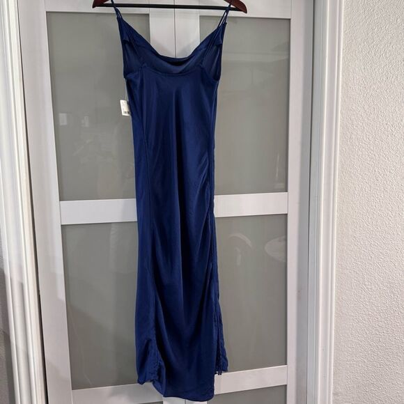 Free People Midnight Blue Day to Night convertible Slip Dress NWT - Picture 7 of 11
